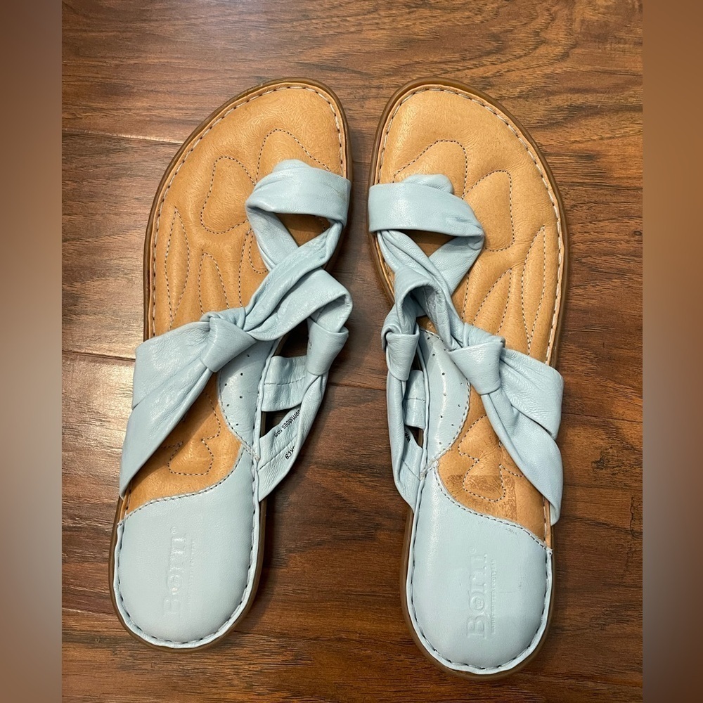 Born Leather Comfort Sandals Size 11